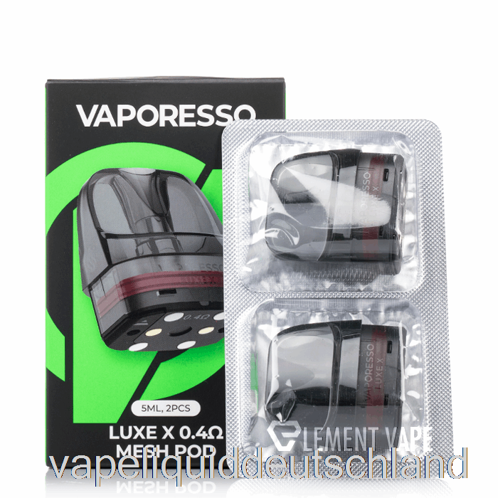 Vaporesso Luxe X Ersatzpods 0,4 Ohm Luxe X Pods Vape Deutschland